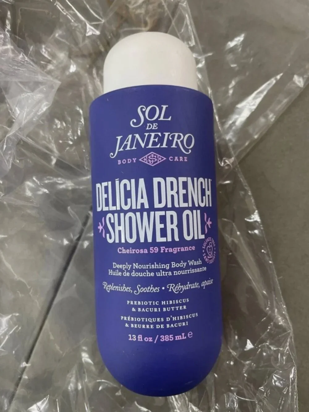 NEW Sol De Janeiro Delicia Drench Shower Oil 13 oz/ 385 ml Authentic!